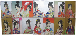 美人画絵葉書