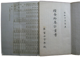 昭和十五年度　糧食給養計画書