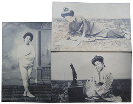 女性絵葉書