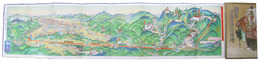 鳥瞰図　鞍馬電鉄沿線名所図絵