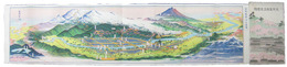 鳥瞰図　大鰐蔵館温泉図絵