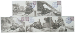 蒸気機関車絵葉書　山陰線鉄道開通紀念
