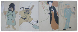 浅井忠　今様大津絵