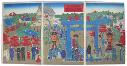 東京名所ノ内靖国神社真景
