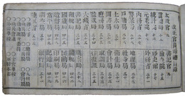 改正官員録