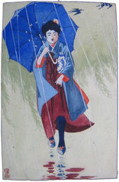 尾竹國観　絵葉書原画