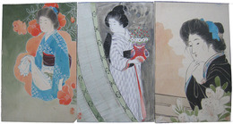 水野秀方　絵葉書原画