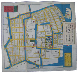 京橋南築地鉄砲洲絵図