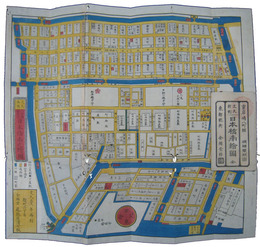 八丁堀霊岸嶋日本橋南之絵図