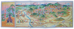 鳥瞰図　霊山唐澤山案内