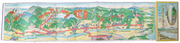 鳥瞰図　平穏温泉名勝案内