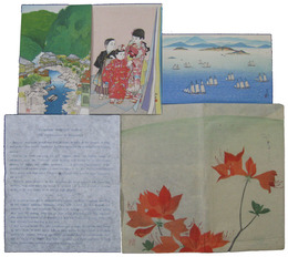 Wood-Cut Print PICTURE POST CARDS Collection 4