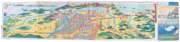 鳥瞰図　岡山市遊覧案内