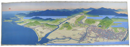 鳥瞰図原画　伊勢