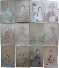 女性写真絵葉書