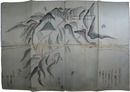 陸奥国下鱒沢村笠通山附近　境論絵図