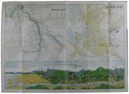 中津町新地図／耶馬溪案内図／耶馬溪図絵
