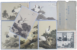 勅題絵葉書　松上の鶴