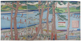 源公大井川行列之図