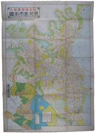 訂正増補番地入　鹿児島市街図