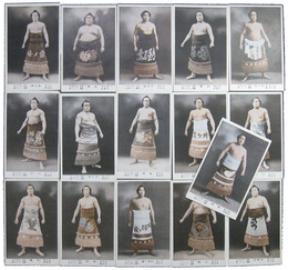 大相撲力士絵葉書