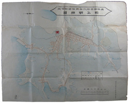 舞鶴鎮守府所在地余部町市街町名明細図