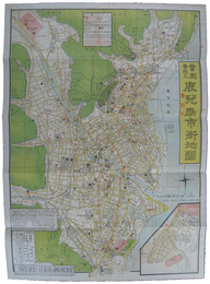 実測番地入　鹿児島市街地図
