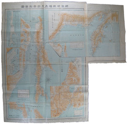 時事新報樺太及勘察加全図