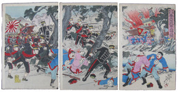 日清戦争奉天府我軍占領之図