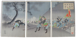 日清戦争錦絵　平壌大激戦輝倭魂海外