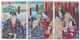 錦絵　前太平記擬玉殿