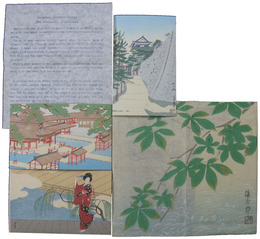 Wood-Cut Print PICTURE POST CARDS Collection 3