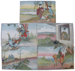 透かし絵葉書　戦国武将