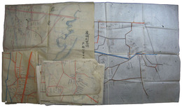 山形県置賜郡亀岡村絵図