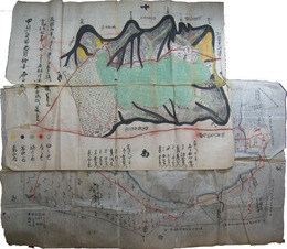 甲州八代郡西湖村絵図