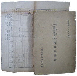 中国戦区中国陸軍総司令部　受降報告書