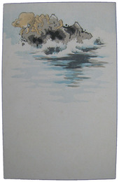 透かし絵葉書　蛸の見物