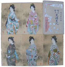 絵はかき　元禄美人