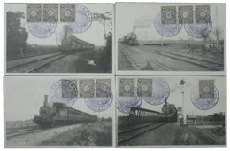 蒸気機関車絵葉書　中央線鉄道全通紀念
