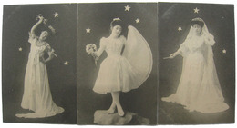 洋装女性絵葉書