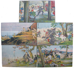 透かし絵葉書　戊辰戦争・西南戦争