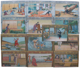 透かし絵葉書　舞台演劇