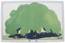 杉浦非水図案絵葉書　緑蔭