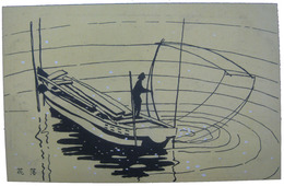 杉浦非水図案絵葉書　落花