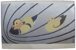 杉浦非水図案絵葉書　鴛鴦