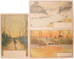 デザイン画絵葉書　風景