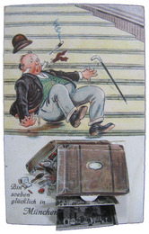 仕掛け絵葉書　ミュンヘン土産