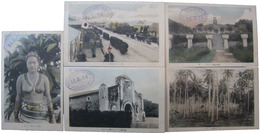 サイパン嶋　手彩絵葉書