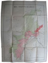 印度西北境土民兵配布一覧図