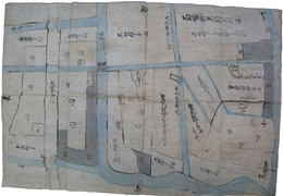 現山形県　大山領柳原新田村図